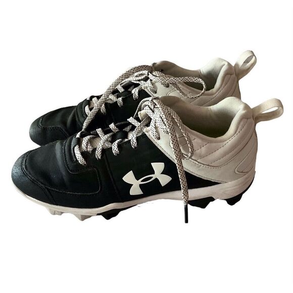 Under Armour Mens Leadoff Low RM 3022071-001 Black Baseball Cleats Shoes Size 7 - Picture 1 of 11